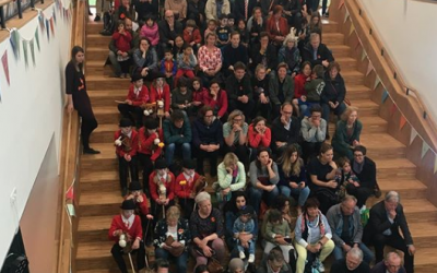 Leidsche Rijn Koor zingt Nederlands bij de opening van bibliotheek LRC